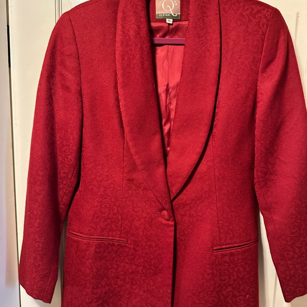 Avery Quinn Design Scarlet Red Blazer size 6